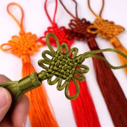 2pcs/lot Chinese Knot Tassel Silk Fringe Bangs Flower Tassel Trim Decorative Garment for Curtains Home Decoration Accessories