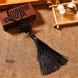 2pcs/lot Chinese Knot Tassel Silk Fringe Bangs Flower Tassel Trim Decorative Garment for Curtains Home Decoration Accessories