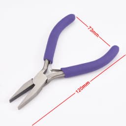 PandaHall Jewelry Pliers Tools for Jewelry Making Flat Nose Pliers Polishing Jewelry Making Tools 12x7.3x0.9cm