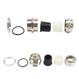 1piece Nickel Brass Metal IP68 Waterproof Cable Glands Connector Wire Glands For 3-44mm Cable High Quality M PG Cable Glands