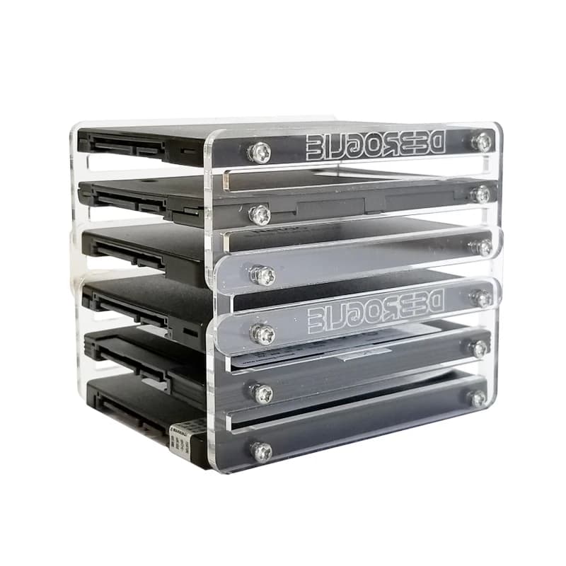 2F DIY2.5 inch solid state hard disk SSD acrylic bracket hard disk box external hard disk DE088