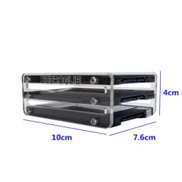 2F DIY2.5 inch solid state hard disk SSD acrylic bracket hard disk box external hard disk DE088