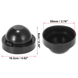 uxcell 2Pcs 55/60/65/70/75/80/83/85/90/95/100/105mm Dia Rubber Housing Seal Cap Dust Cover for Car LED HID Headlight Lamp
