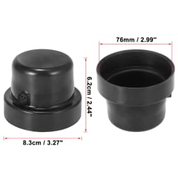 uxcell 2Pcs 55/60/65/70/75/80/83/85/90/95/100/105mm Dia Rubber Housing Seal Cap Dust Cover for Car LED HID Headlight Lamp