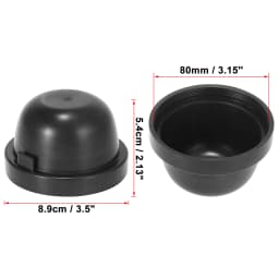 uxcell 2Pcs 55/60/65/70/75/80/83/85/90/95/100/105mm Dia Rubber Housing Seal Cap Dust Cover for Car LED HID Headlight Lamp