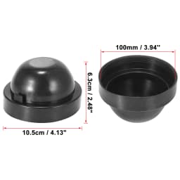 uxcell 2Pcs 55/60/65/70/75/80/83/85/90/95/100/105mm Dia Rubber Housing Seal Cap Dust Cover for Car LED HID Headlight Lamp