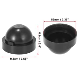 uxcell 2Pcs 55/60/65/70/75/80/83/85/90/95/100/105mm Dia Rubber Housing Seal Cap Dust Cover for Car LED HID Headlight Lamp