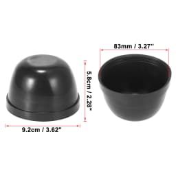 uxcell 2Pcs 55/60/65/70/75/80/83/85/90/95/100/105mm Dia Rubber Housing Seal Cap Dust Cover for Car LED HID Headlight Lamp
