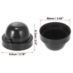 uxcell 2Pcs 55/60/65/70/75/80/83/85/90/95/100/105mm Dia Rubber Housing Seal Cap Dust Cover for Car LED HID Headlight Lamp