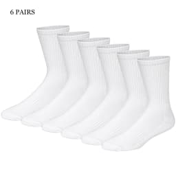 Match-Up Men's sport crew terry socks athletic socks (6 PAIRS)