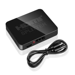 KEBIDU 1 in 2 out 1080p 4K 1x2 HDCP Stripper 3D Splitter Power Signal Amplifier Audio Video Distributor For Projectors