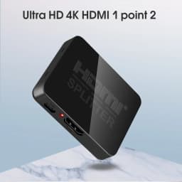 KEBIDU 1 in 2 out 1080p 4K 1x2 HDCP Stripper 3D Splitter Power Signal Amplifier Audio Video Distributor For Projectors