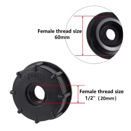 1/2" 3/4" 1" Female Thread IBC Tank Adapter S60 Water Tap Connector Valve Replacement Fitting Garden Irrigation Connection Tool