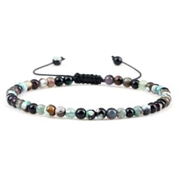 4mm Natural Mini Beads Bracelets for Women Men Round Agates Onyx Stone Yoga Braided Bracelet Elastic Charm Bangle Prayer Jewelry