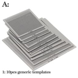 27Pcs /16pcs/10pcs BGA general template Universal Direct Heated Stencils For SMT SMD Chip Rpair and easy support