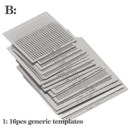 27Pcs /16pcs/10pcs BGA general template Universal Direct Heated Stencils For SMT SMD Chip Rpair and easy support