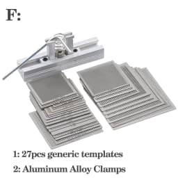 27Pcs /16pcs/10pcs BGA general template Universal Direct Heated Stencils For SMT SMD Chip Rpair and easy support