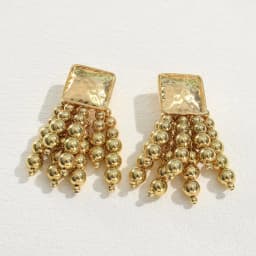 Vintage Handmade Wooden Drop Dangle Earrings Maxi Beaded Bohemian Statement Wedding Jewelry For Women brincos
