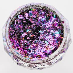 1 Jar AURORA Chrome Nail Art Flakes Multi Chrome Chameleon Peacock Galaxy Chrome Flakes Nail Art Mirror Powder Pigment