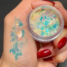 1 Jar AURORA Chrome Nail Art Flakes Multi Chrome Chameleon Peacock Galaxy Chrome Flakes Nail Art Mirror Powder Pigment