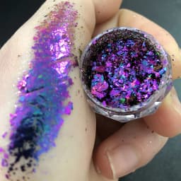 1 Jar AURORA Chrome Nail Art Flakes Multi Chrome Chameleon Peacock Galaxy Chrome Flakes Nail Art Mirror Powder Pigment