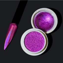 1 Jar AURORA Chrome Nail Art Flakes Multi Chrome Chameleon Peacock Galaxy Chrome Flakes Nail Art Mirror Powder Pigment