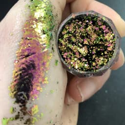 1 Jar AURORA Chrome Nail Art Flakes Multi Chrome Chameleon Peacock Galaxy Chrome Flakes Nail Art Mirror Powder Pigment