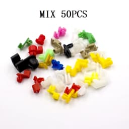 Universal Auto Door Lock Rod Clip Driver Side Handle Retainer fits 3mm 4mm Hole Plastic Rivet Fasteners Retainers Car Wire Clip