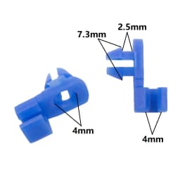 Universal Auto Door Lock Rod Clip Driver Side Handle Retainer fits 3mm 4mm Hole Plastic Rivet Fasteners Retainers Car Wire Clip