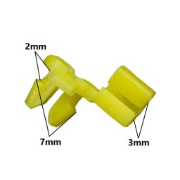 Universal Auto Door Lock Rod Clip Driver Side Handle Retainer fits 3mm 4mm Hole Plastic Rivet Fasteners Retainers Car Wire Clip