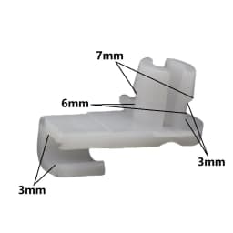 Universal Auto Door Lock Rod Clip Driver Side Handle Retainer fits 3mm 4mm Hole Plastic Rivet Fasteners Retainers Car Wire Clip