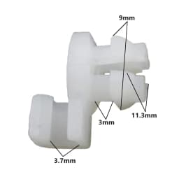 Universal Auto Door Lock Rod Clip Driver Side Handle Retainer fits 3mm 4mm Hole Plastic Rivet Fasteners Retainers Car Wire Clip