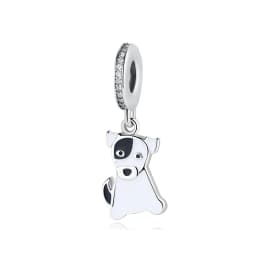 Original 925 Sterling Silver Charm Love Dog Puppy Cat Paw Pendant Charms Fit Brand Bracelets Necklaces Diy Jewelry For Women