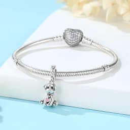 Original 925 Sterling Silver Charm Love Dog Puppy Cat Paw Pendant Charms Fit Brand Bracelets Necklaces Diy Jewelry For Women
