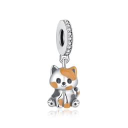 Original 925 Sterling Silver Charm Love Dog Puppy Cat Paw Pendant Charms Fit Brand Bracelets Necklaces Diy Jewelry For Women