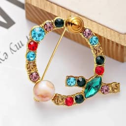 New Arrival English Letter Word Brooch Colorful Rhinestone Crystal Lapel Pins for Women Sweater Suit Brooch Party Jewelry Gifts