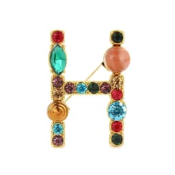 New Arrival English Letter Word Brooch Colorful Rhinestone Crystal Lapel Pins for Women Sweater Suit Brooch Party Jewelry Gifts