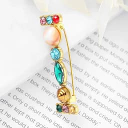 New Arrival English Letter Word Brooch Colorful Rhinestone Crystal Lapel Pins for Women Sweater Suit Brooch Party Jewelry Gifts