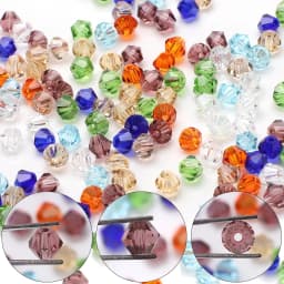AAA Austrian Crystal Bicone Beads 2 3 4 6 8mm Multicolor Faceted Glass Spacer Beads for Jewelry Making Diy Accessories Wholesale