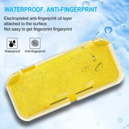 Clear TPU Soft Glitter Case Protective Cover Bling Shell for Nintend Switch NS Lite Console Crystal Transparent Back Protector