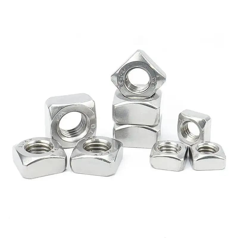 304 A2 Stainless Steel M3 M4 M5 M6 M8 M10 M12 Square Nuts Din557