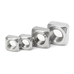 304 A2 Stainless Steel M3 M4 M5 M6 M8 M10 M12 Square Nuts Din557