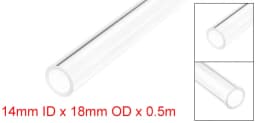 Uxcell O.D 8mm-22mm 50cm Long Rigid Acrylic Pipes Round Tube Tubing Transparent PMMA Tube Aquarium Accessoires Pipe Fittings
