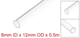 Uxcell O.D 8mm-22mm 50cm Long Rigid Acrylic Pipes Round Tube Tubing Transparent PMMA Tube Aquarium Accessoires Pipe Fittings