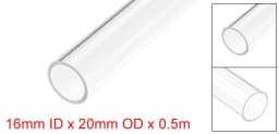 Uxcell O.D 8mm-22mm 50cm Long Rigid Acrylic Pipes Round Tube Tubing Transparent PMMA Tube Aquarium Accessoires Pipe Fittings