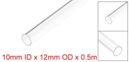 Uxcell O.D 8mm-22mm 50cm Long Rigid Acrylic Pipes Round Tube Tubing Transparent PMMA Tube Aquarium Accessoires Pipe Fittings