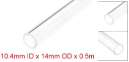 Uxcell O.D 8mm-22mm 50cm Long Rigid Acrylic Pipes Round Tube Tubing Transparent PMMA Tube Aquarium Accessoires Pipe Fittings