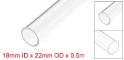 Uxcell O.D 8mm-22mm 50cm Long Rigid Acrylic Pipes Round Tube Tubing Transparent PMMA Tube Aquarium Accessoires Pipe Fittings