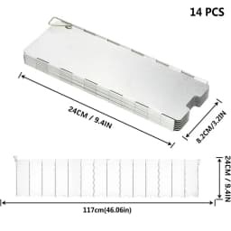 8/9/10/12/14/16 Plates Gas Stove Wind Shield Outdoor Camping Picnic Cooking Burner Windproof Screen Aluminum Alloy Wind Screen
