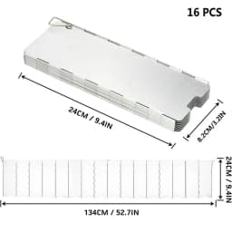 8/9/10/12/14/16 Plates Gas Stove Wind Shield Outdoor Camping Picnic Cooking Burner Windproof Screen Aluminum Alloy Wind Screen